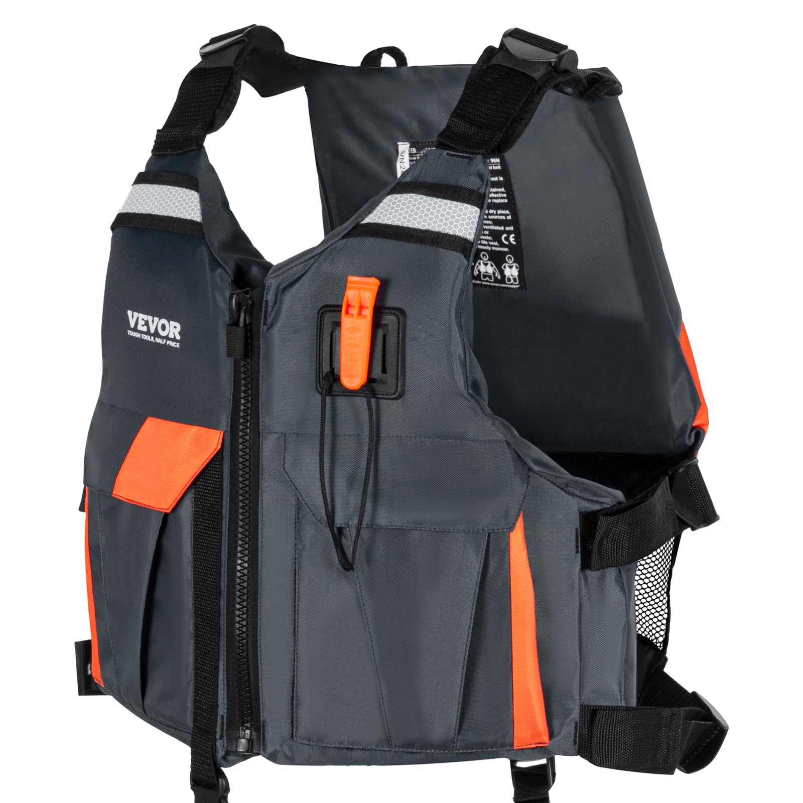 Vevor Life Vest For Watersports (Pfd), Life Jacket With Waterproof Nylon & 96N Buoyancy, Life Vest/Jacket For Any Water Activity