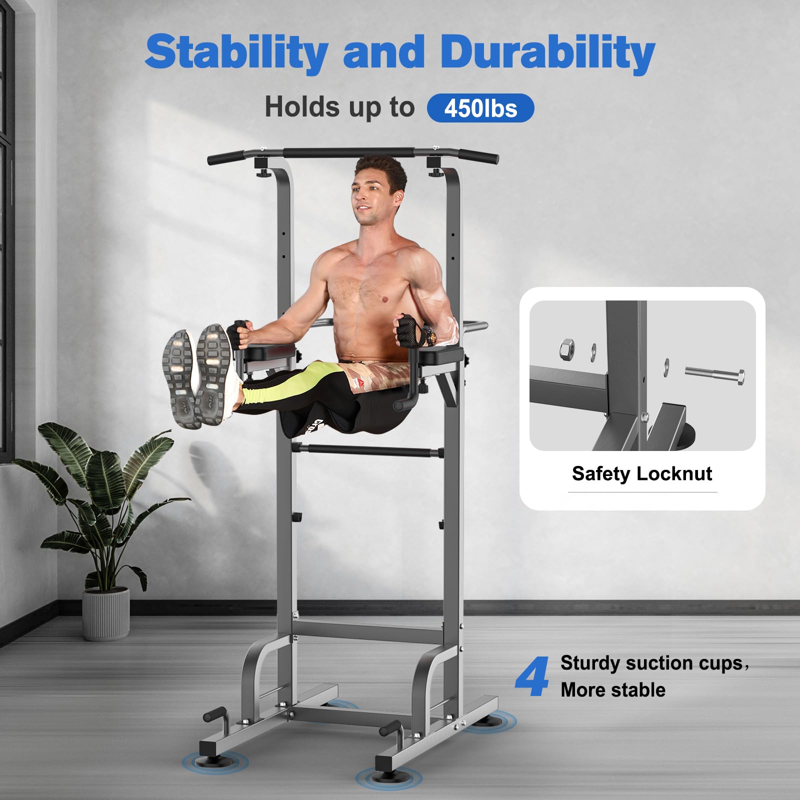 Relife Rebuild Your Life Power Tower Pull Up Bar Station Workout Dip Station For Home Gym Strength Training Fitness Equipment 45
