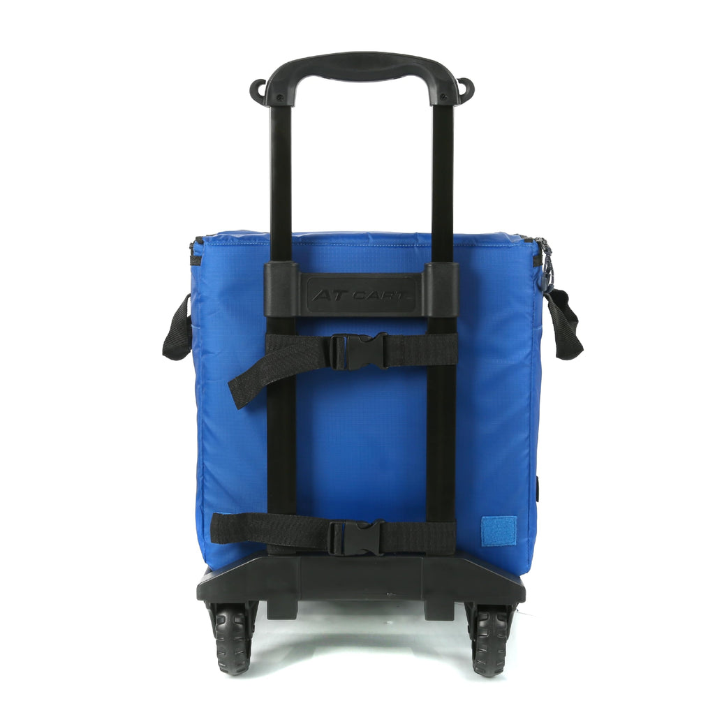 Columbia Crater Peak Wheeled Cooler - 50 Can Rolling Cooler - Blue Collapsible Cooler With Super Foam Insulation And Foldable Al