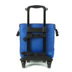 Columbia Crater Peak Wheeled Cooler - 50 Can Rolling Cooler - Blue Collapsible Cooler With Super Foam Insulation And Foldable Al