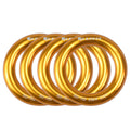 S.E.PEAK 25kN Aluminum Rappel Ring, Tension O-Ring, Connection Ring for Rock Climbing, Arborist, Gold, Pack of 4
