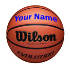Wilson Customized Personalized Evolution Basketball Indoor Game Ball