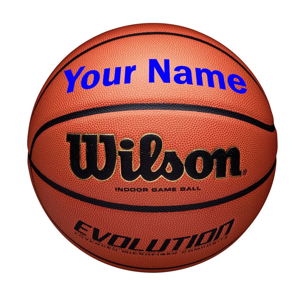 Wilson Customized Personalized Evolution Basketball Indoor Game Ball