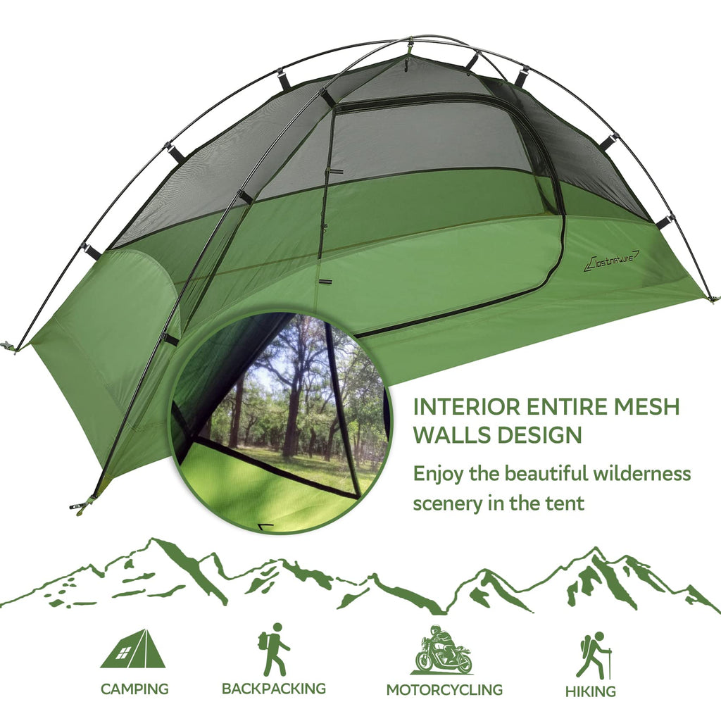 Clostnature Crux Lightweight Tent For Backpacking - 3 Person Ultralight Backpacking Tent, Waterproof Easy Setup Camping Tent, Hi
