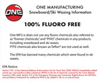 One Mfg 4Wd Snowboard & Ski Wax, 65G Bar, Oneball Wax For Cold Snow, 21F To 5F (-6C To -15C), Tropical Scent, No Fluoro