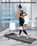 Cyclerade Walking Pad Treadmill With Handle Bar, 2.5 Hp, Portable Treadmill With App Remote Control, Sports Data Analysis, 5.0 M