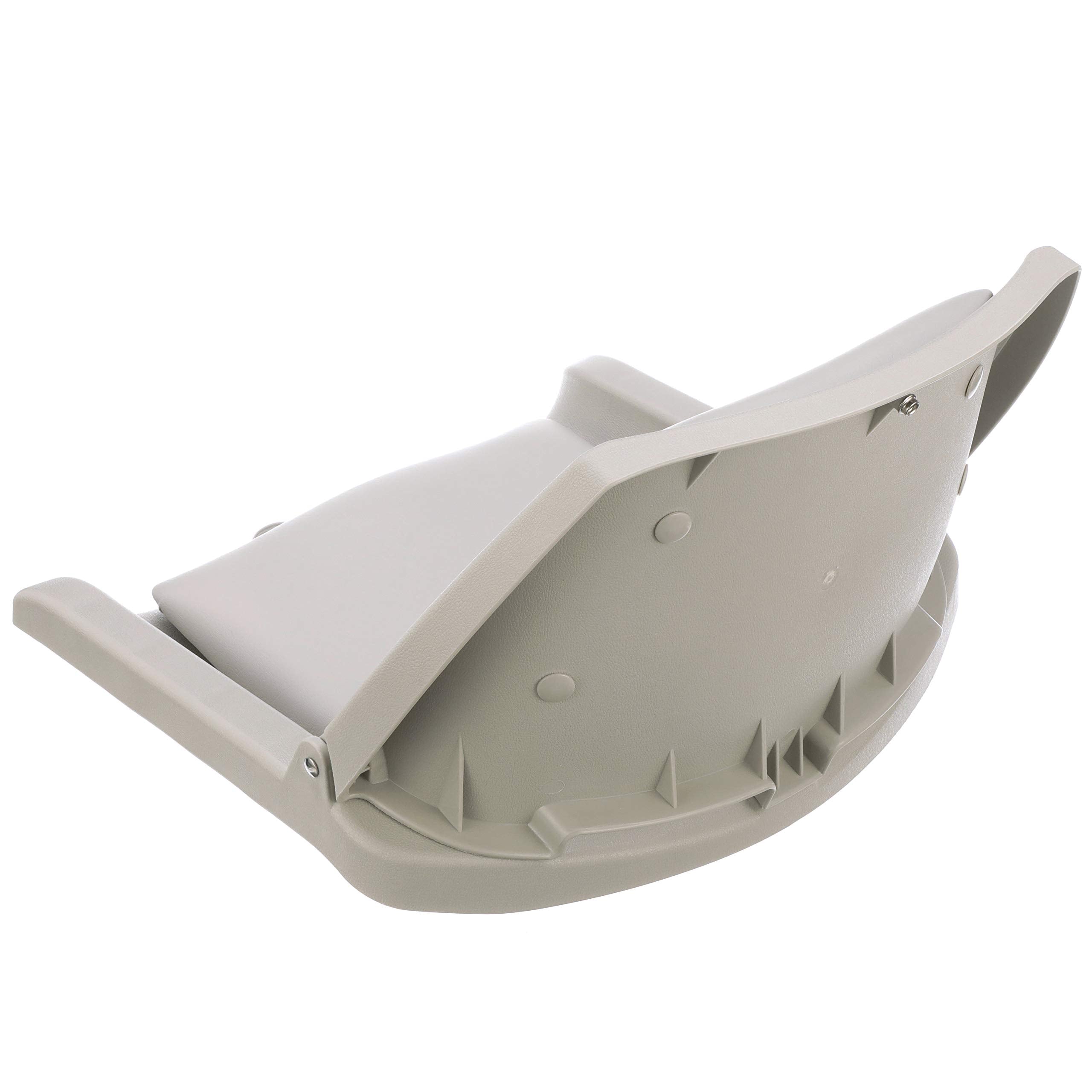 Attwood 98391Gy Padded Boat Seat, Gray, Molded Plastic Frame, 20 Inches W X 17 Inches D X 12 Inches H