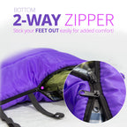 Geertop Flannel Sleeping Bag For Adults Backpacking Lightweight Waterproof Cold Weather Warm Sleeping Bag For Camping Hiking Out
