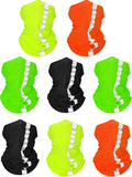 SATINIOR 8 Pcs Reflective Neck Gaiter Neon Safety Bandana Face Cover UV Sun Dust Wind Protection Mask Scarf for Men Women(Solid 