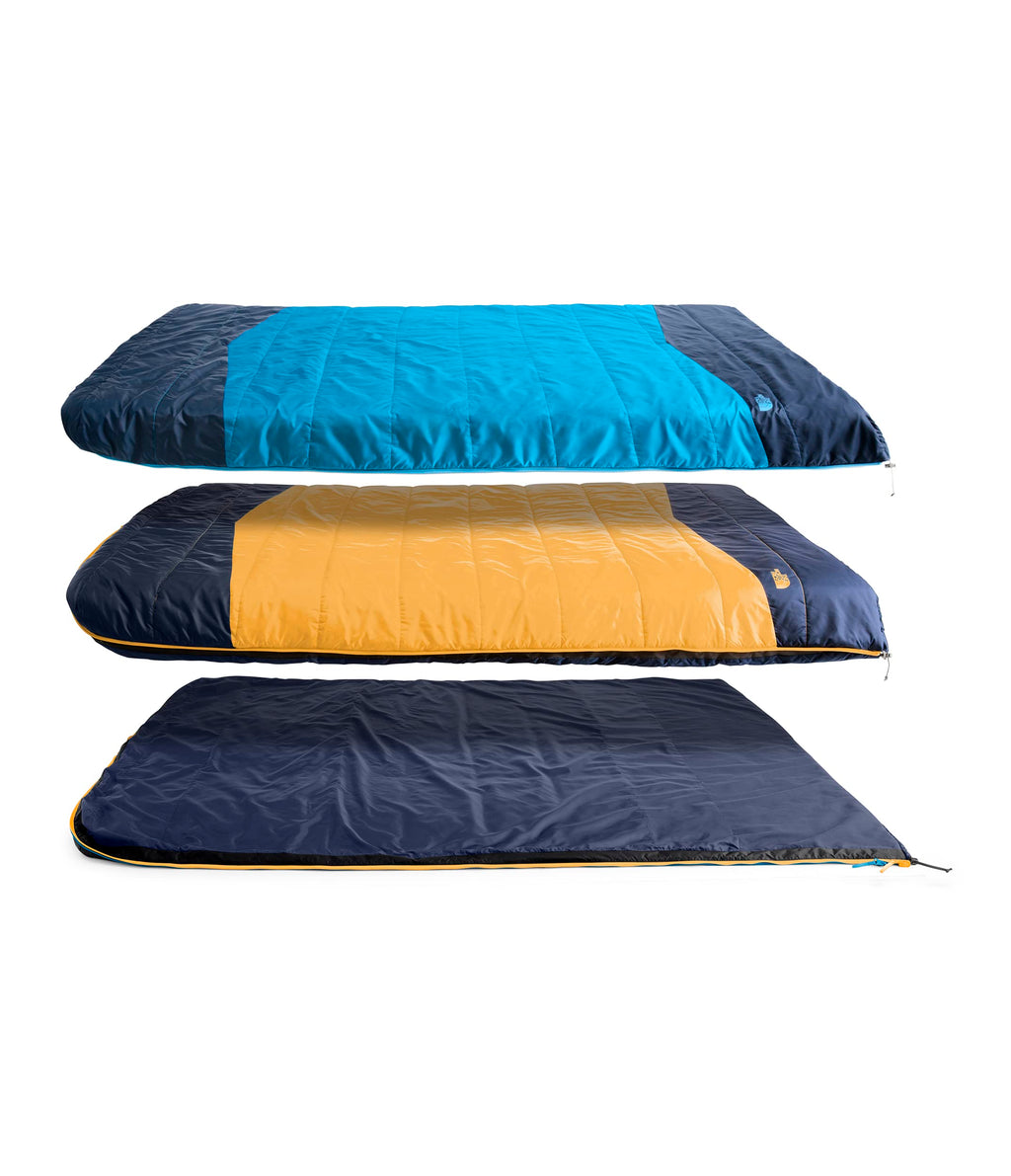 The North Face Dolomite One 15F / -9C, 3-in-1 Insulated Sleeping Bag for 2 People | Water Repellent, Rectangular Shape, Fleece L