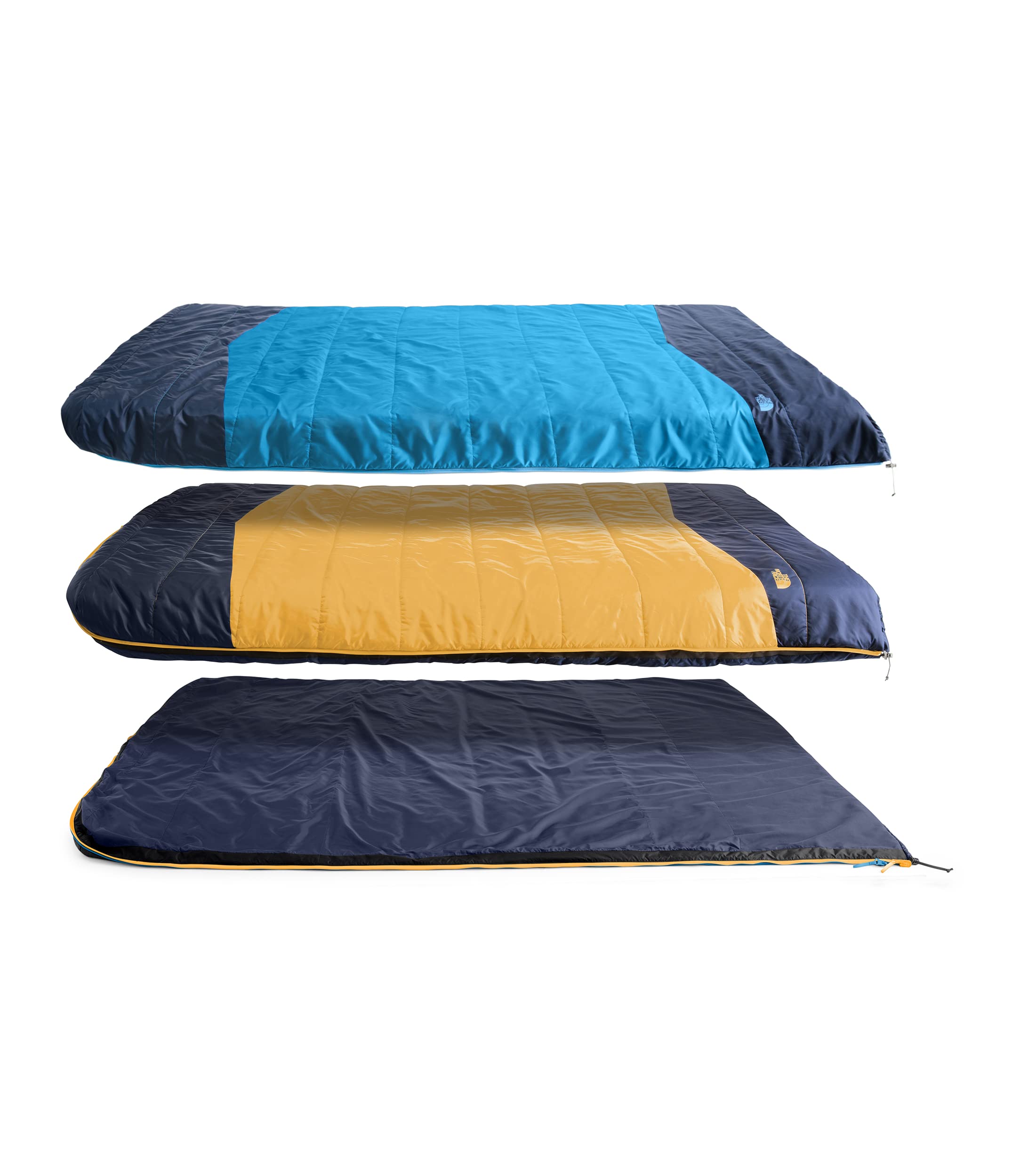 The North Face Dolomite One 15F / -9C, 3-in-1 Insulated Sleeping Bag for 2 People | Water Repellent, Rectangular Shape, Fleece L