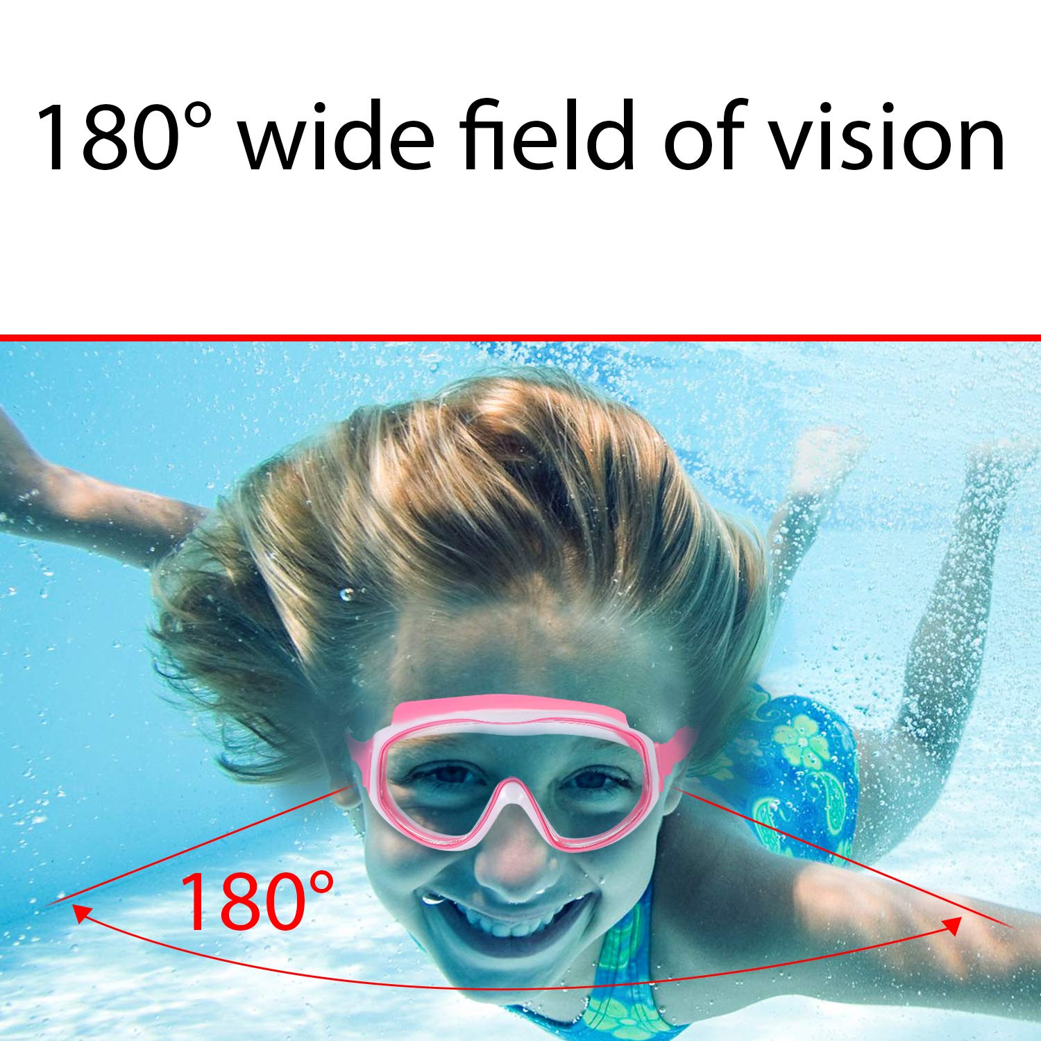 2 Pack Kids Swim Goggles, Swimming Glasses For Children From 3 To 15 Years Old