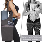Ewedoos Yoga Mat Bag With Large Size Pocket And Zipper Pocket, Fit Most Size Mats (Gray)