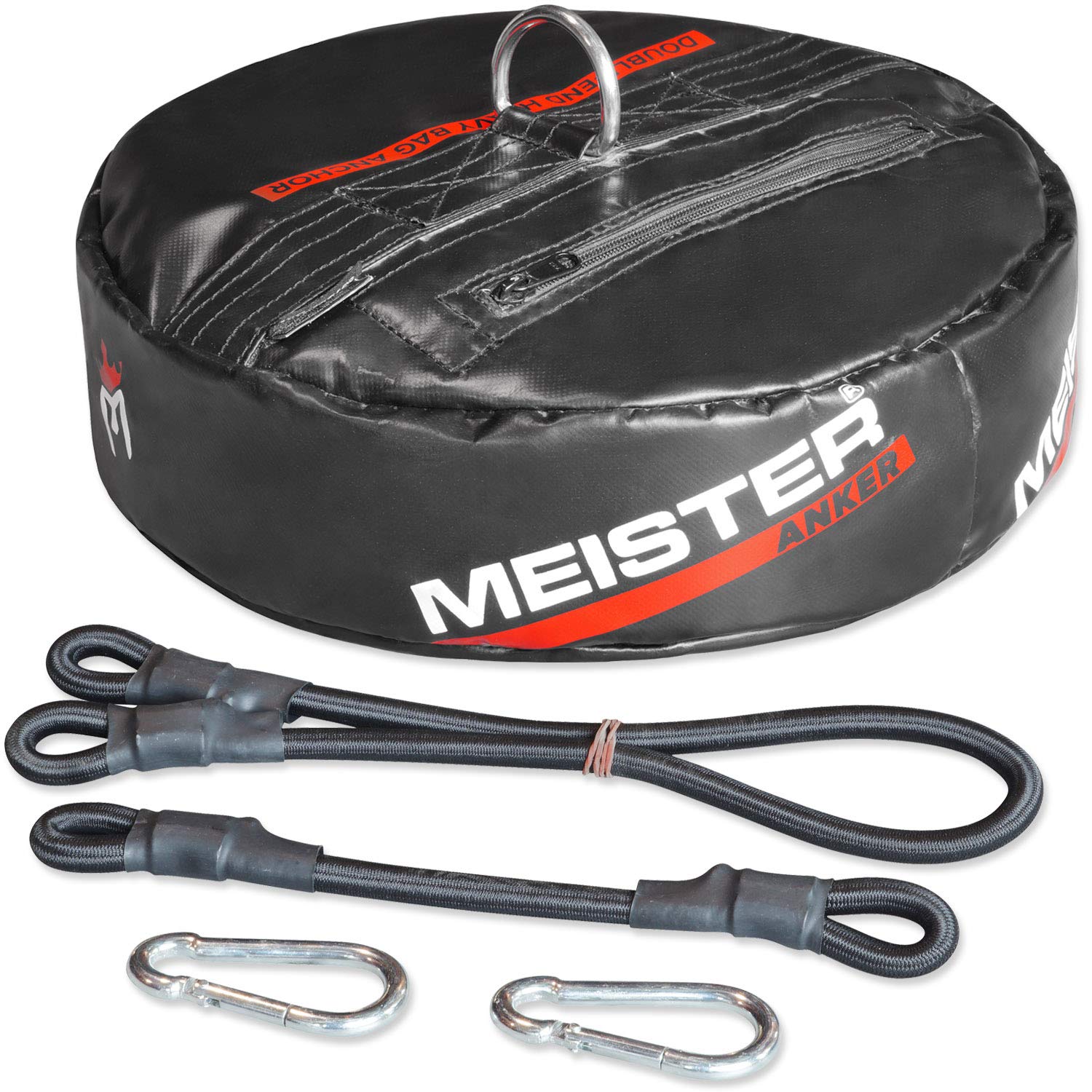 Meister Anker Double-End Boxing Heavy Bag Floor Anchor W/Bungees