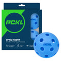 Pckl Optic Speed Pickleball Balls  Indoor & Outdoor  4 Pack Of Balls  Built To Usapa Specifications (Indoor Ice Blue)