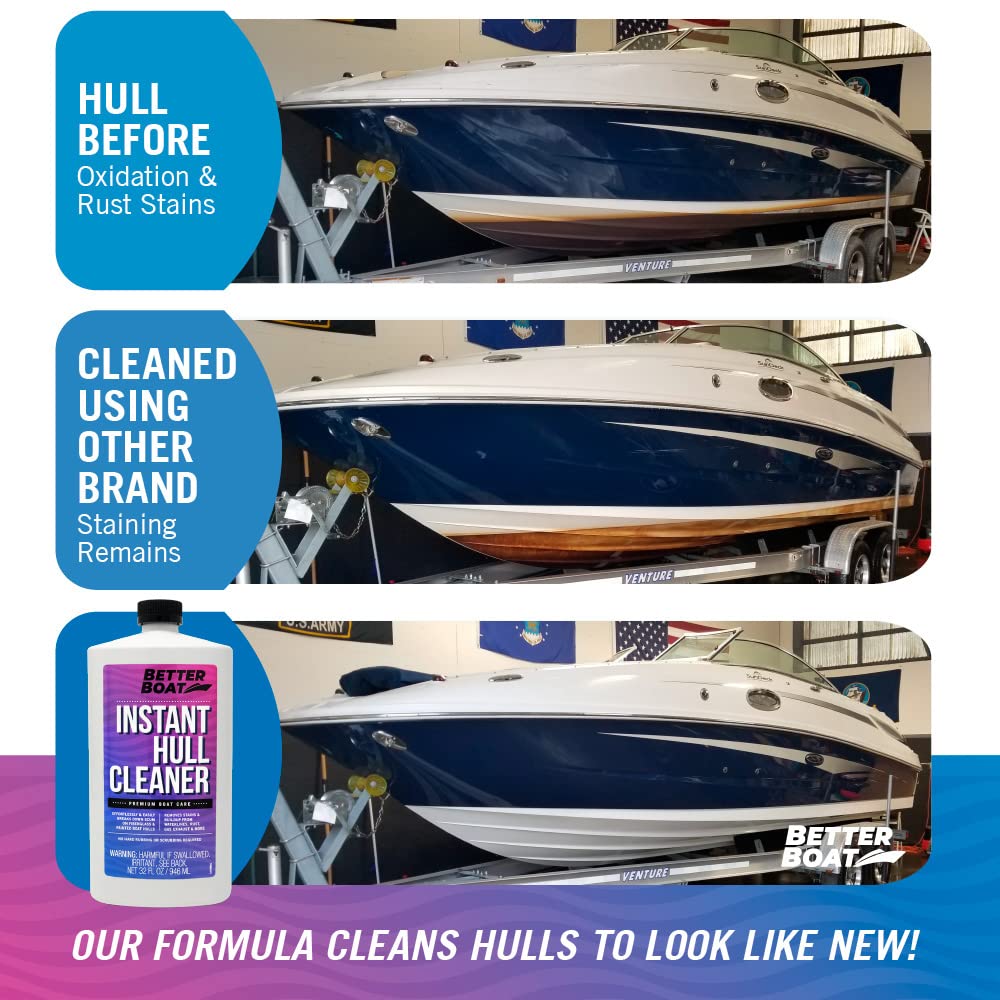 Fiberglass Boat Hull Cleaner For Boats & Aluminum Boat Cleaner Cleaning Supplies Marine Metal Stain Remover And Restorer Boat So