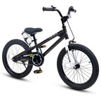 Royalbaby Freestyle Kids Bike Boys Girls 18 Inch Bmx Childrens Bicycle With Kickstand For Ages 5-8 Years, Black
