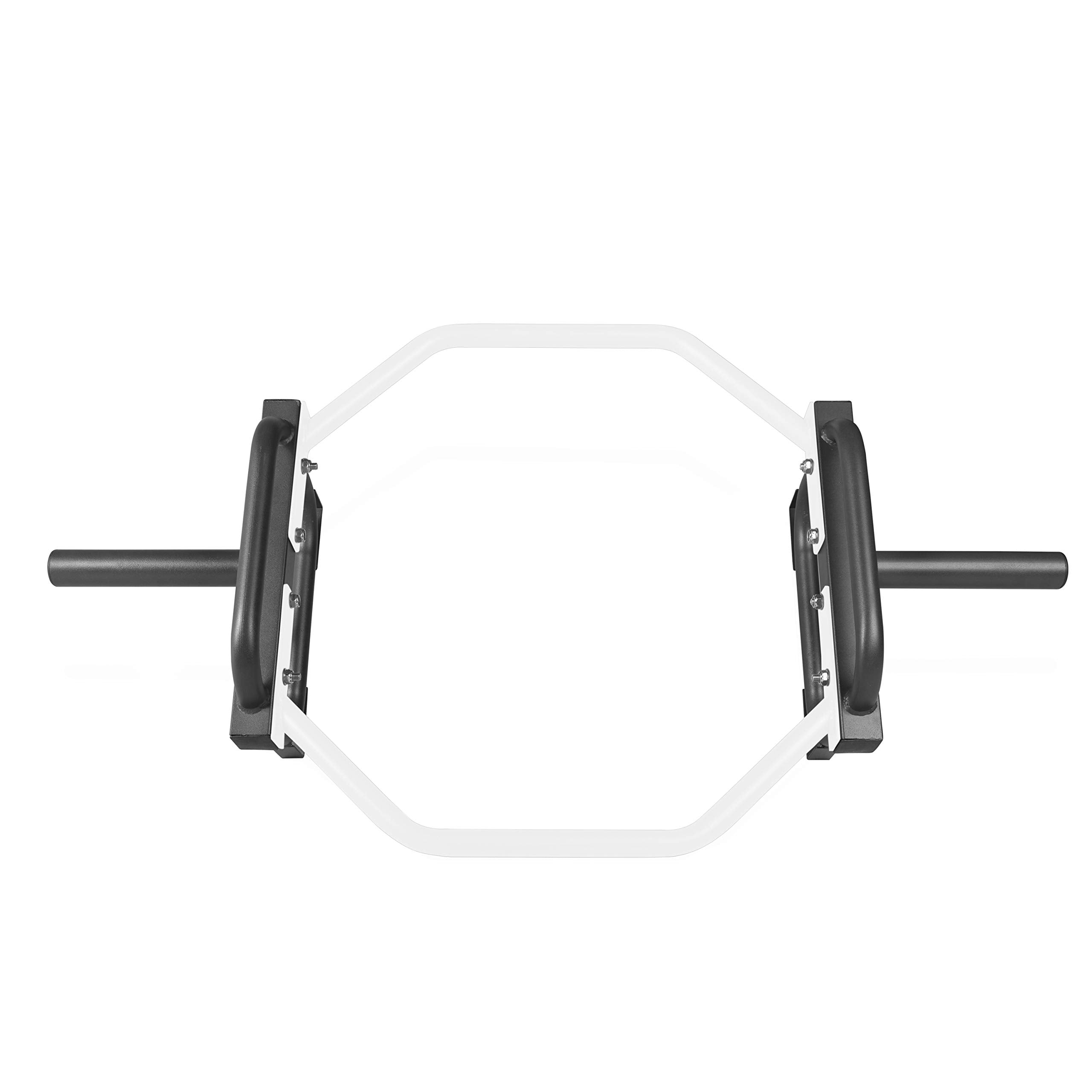 Cap Barbell Olympic Trap Bar, Hex Bar, Shrug Bar, Deadlift Bar, White