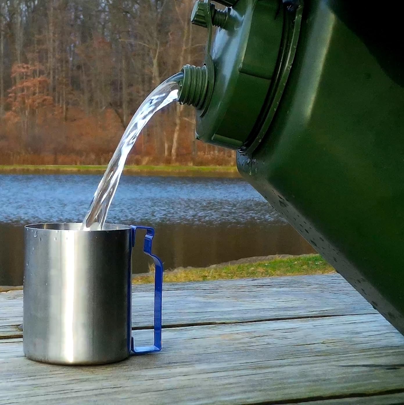 Scepter 2.5 Gallon True Military Bpa Free Water Container, Food Grade Water Jug For Camping And Emergency Storage, Green