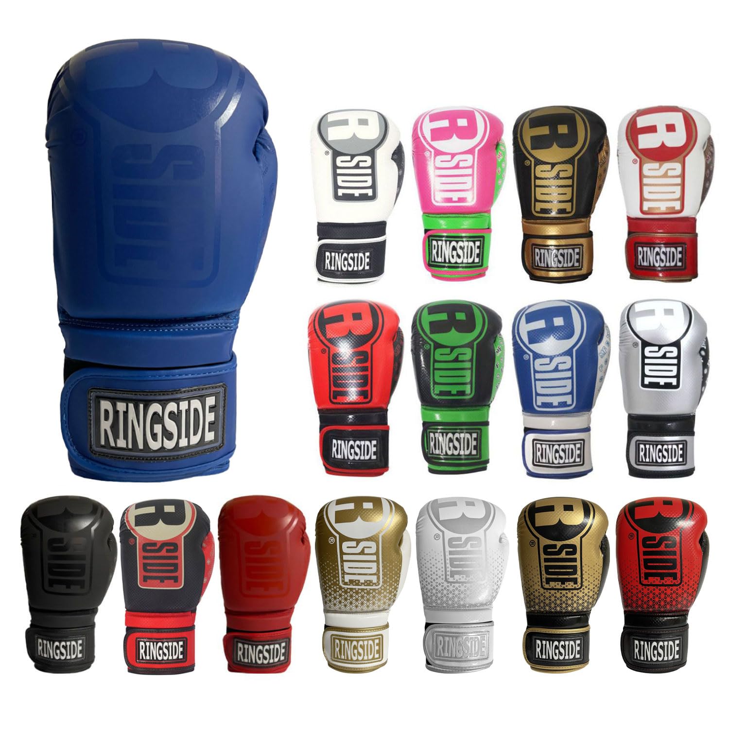 Ringside Apex Flash Sparring Gloves, Imf-Tech Synthetic Boxing Gloves With Secure Wrist Support, Ideal For Men And Women, Blue A