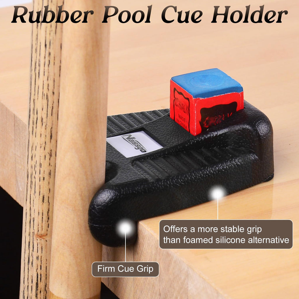 Naissgo Cue Rest Cue Stick Holder Pool Cue Holder (2 Holes)