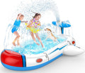 Kiddie Pool For Toddlers, Splash Pad For Kids Ages 4-8, 68'' Inflatable 3-In-1 Swimming Pool, Backyard And Outside Sprinkler Pla