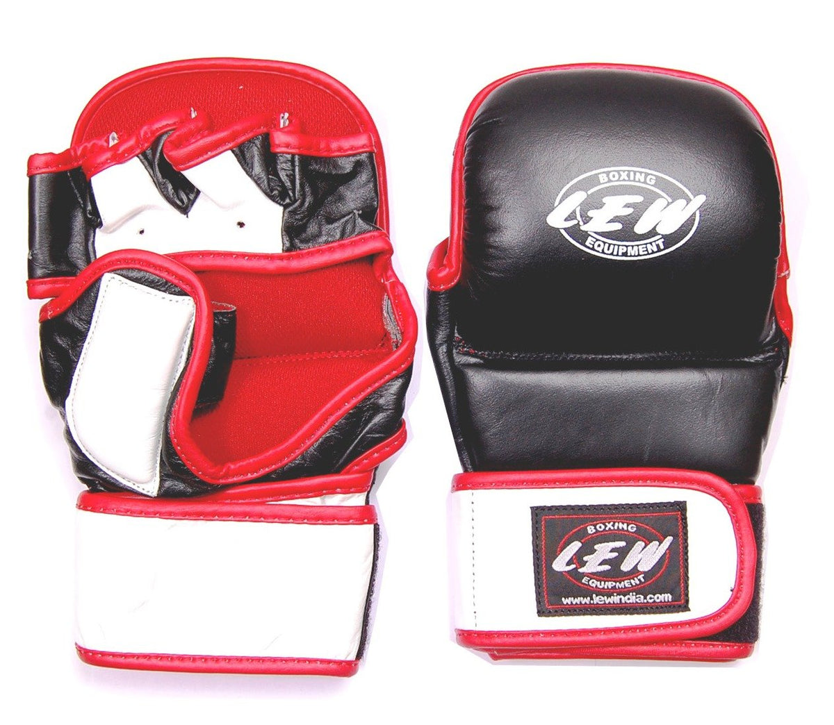 LEW Leather Grappling Training MMA Gloves
