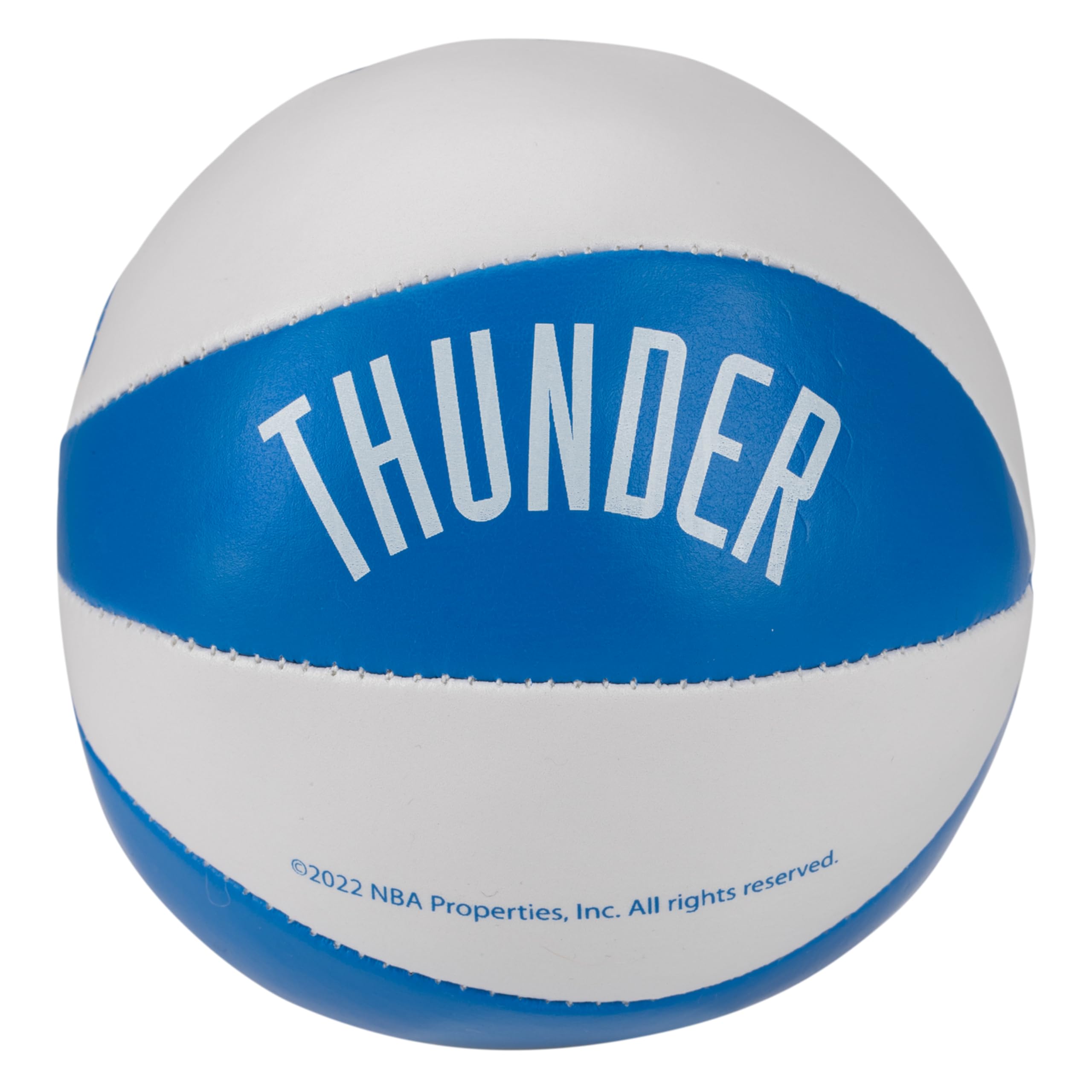 Franklin Sports Nba Oklahoma City Thunder Toy Basketballs - 2 Pack Of Kids Soft Mini Basketballs For Over The Door + Indoor Hoop