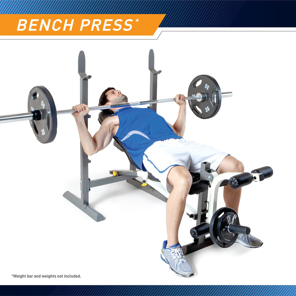 Marcy Folding Standard Weight Bench - Easy Storage MWB-20100, Incline