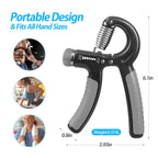 Niyikow 2 Pack Grip Strength Trainer, Hand Grip Strengthener, Adjustable Resistance 22-132Lbs (10-60Kg), Non-Slip Gripper, Perfe