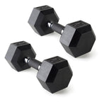 Cap Barbell 25 Lb Coated Hex Dumbbell Weight Pair With Padded Grip