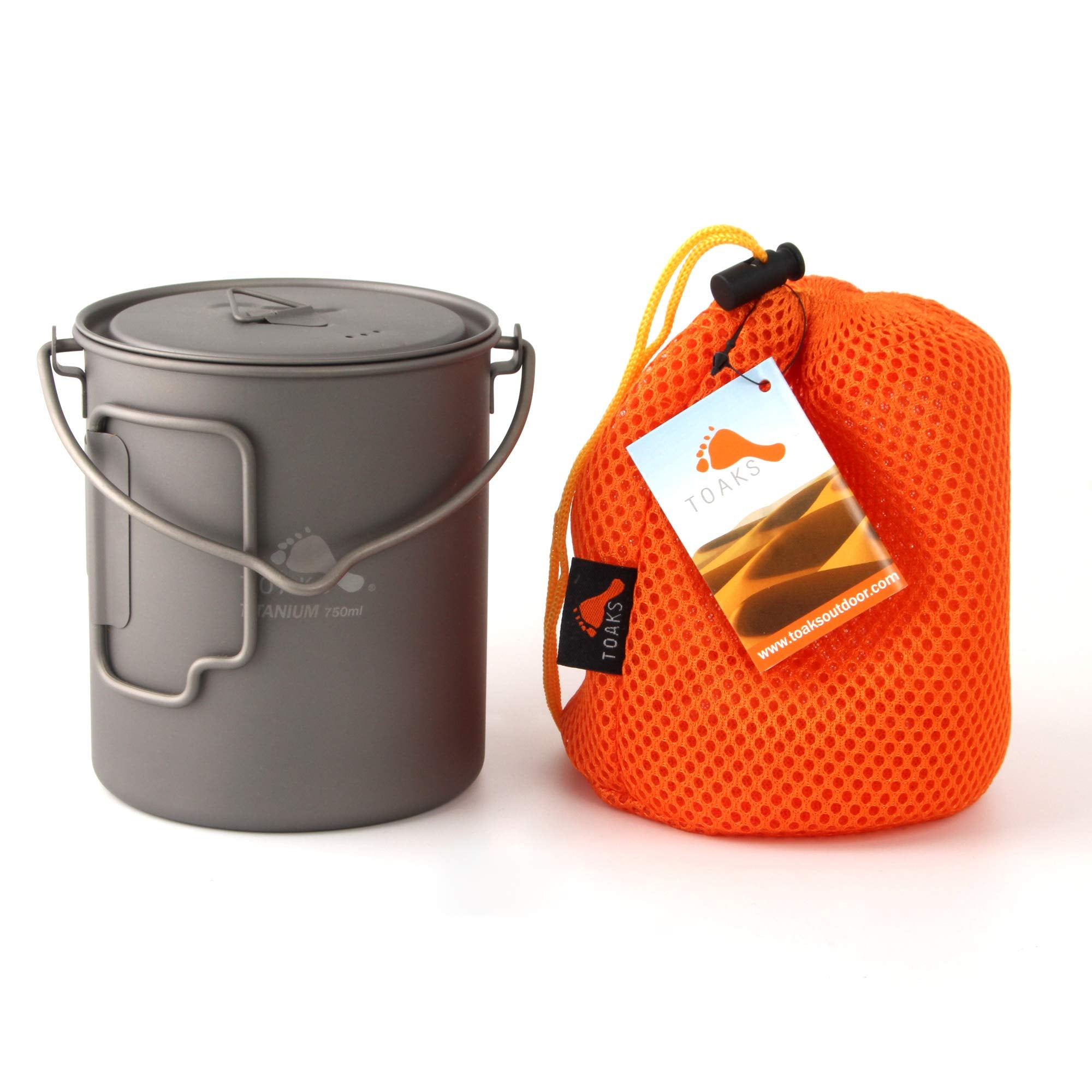 Toaks Titanium 750Ml Pot With Bail Handle
