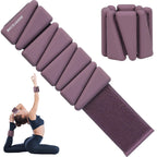 BECOJADDE Ankle Weights Set of 2 (2 lb Each) Adjustable Wrist Weights for Women Men Wearable Arm Leg Weight for Pilates, Running