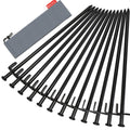 Tent Stakes, Heavy Duty Camping Stakes 12In-12Parks Forged Steel Tent Pegs Unbreakable And Inflexible - Available In Rocky Place