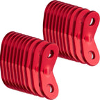 Satinior 20 Pieces Aluminum Alloy Guyline Cord Adjuster Tent Tensioners Rope Adjuster Tent Rope Adjusters For Outdoor Camping Hi