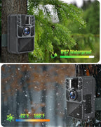 Fkpcam Trail Camera 4K 64Mp With 5000Mah Rechargeable Battery 64Gb Micro Memory Card Ip67 Waterproof, Night Vision, Motion Activ