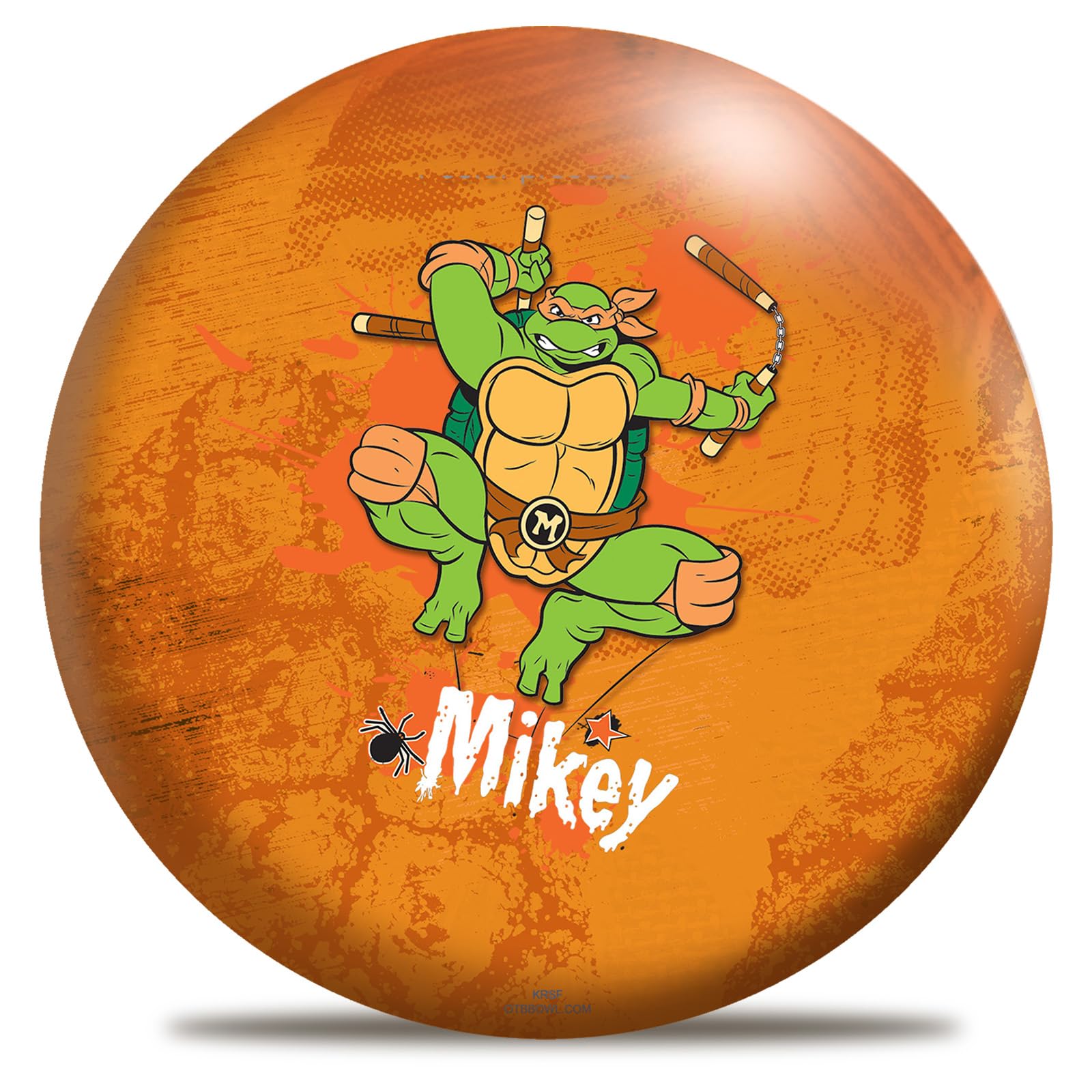 Officially Licensed Teenage Mutant Ninja Turtle Michelangelo Undrilled Bowling Ball (12)