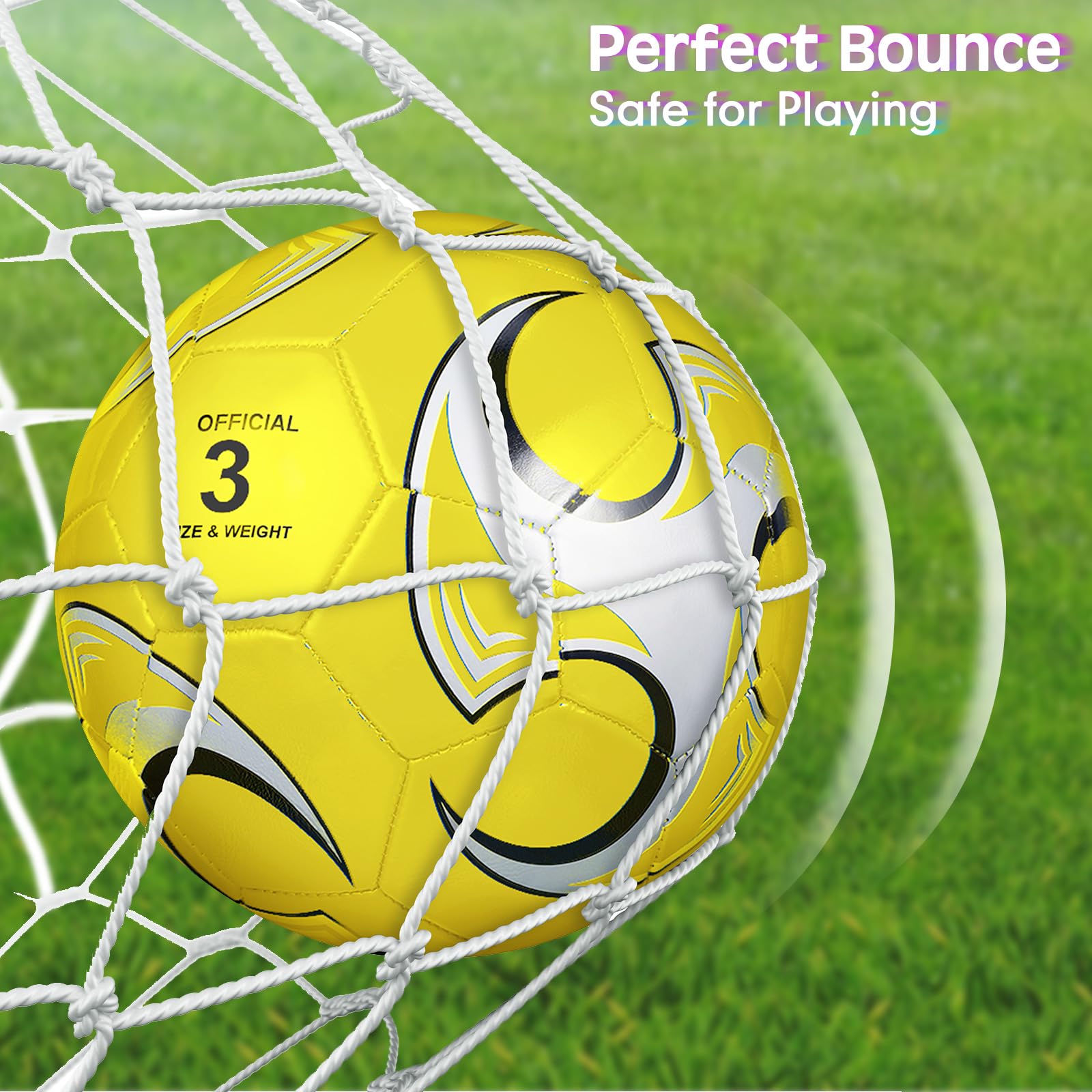 Deekin 6 Pack Soccer Ball With Pump Official Size Indoor Outdoor Soft Soccer Ball Bulk For Child Teens Adults Sport Gift Trainin
