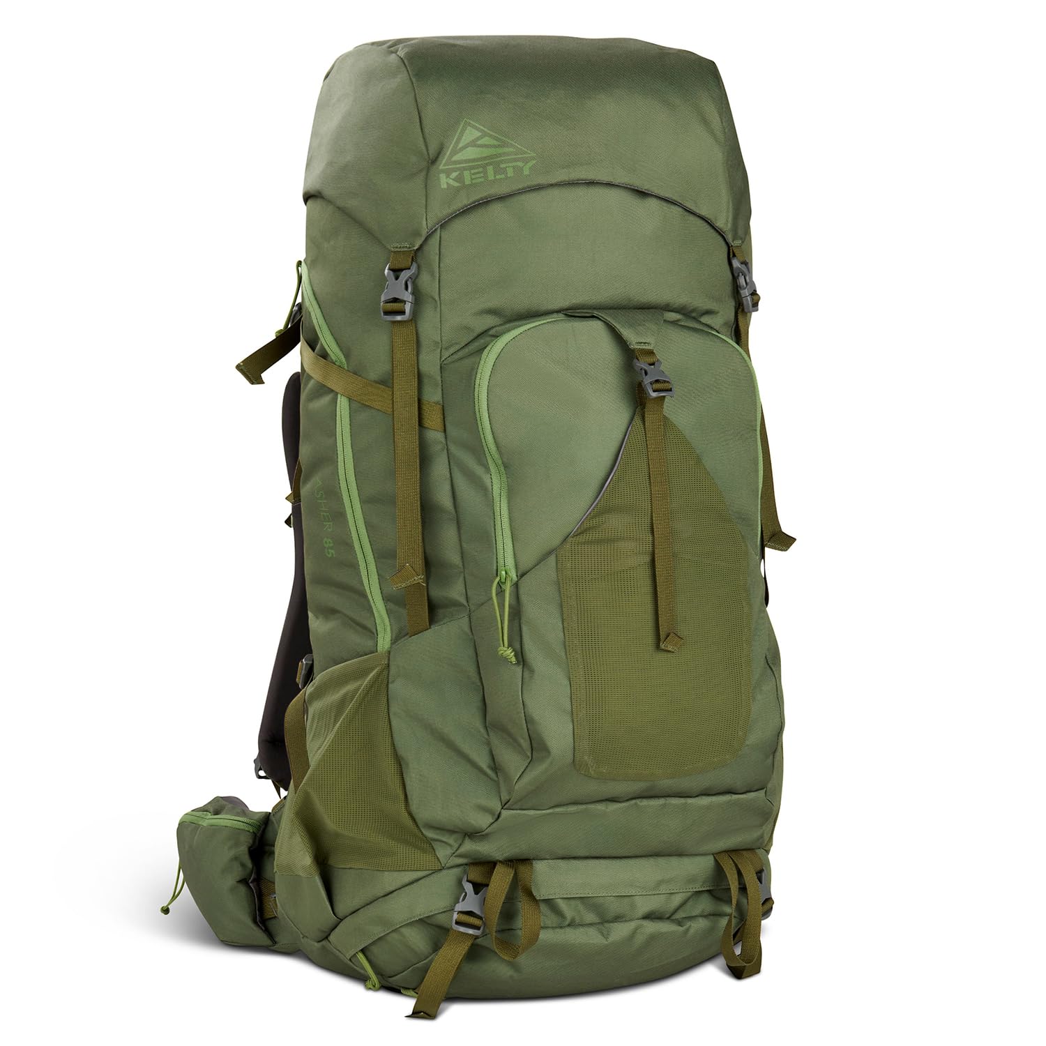 Kelty Asher Backpack, Daypack to Multi-Day Backpacking Capacity, Hiking, Lightweight Travel Pack, Internal Frame (85L Winter Mos