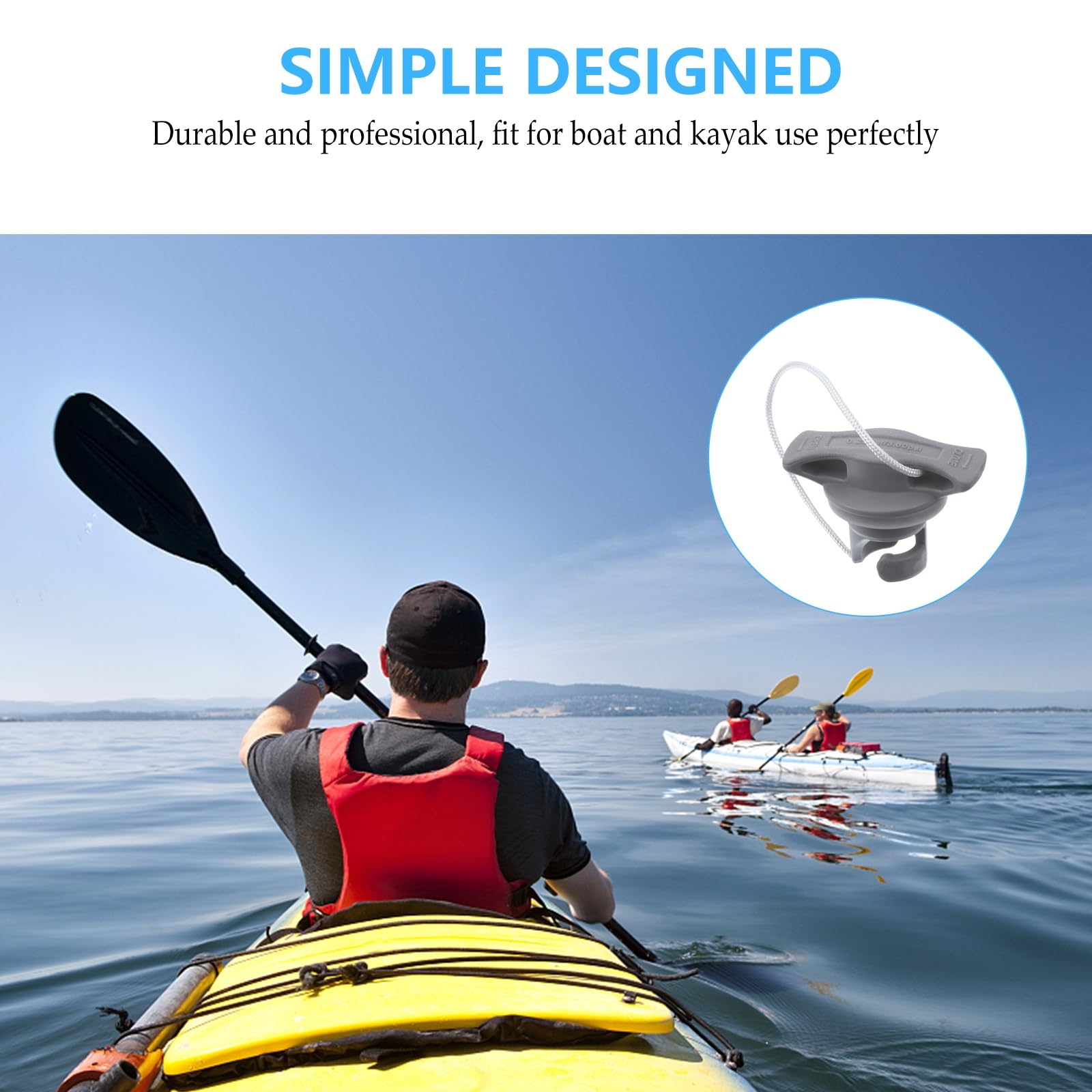 Besportble 2Pcs Boat Air Valve Plug Inflatable Boat Valve Cover Dust Proof Spiral Air Plugs Replacement For Rubber Dinghy Raft K