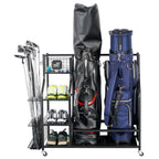 Mythinglogic Golf Storage Garage Organizer,Golf Bag Storage Stand And Other Golfing Equipment Rack,Extra Large Design For Golf C