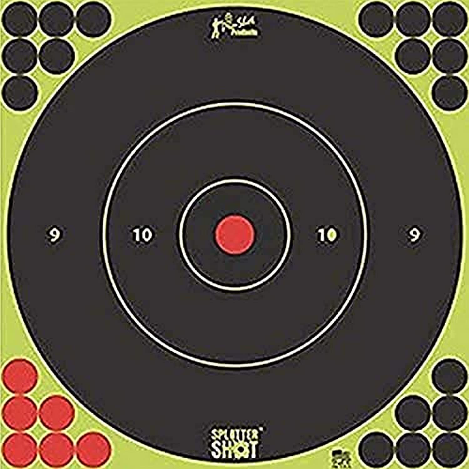 Pro-Shot Products Splatter Shot Bullseye (60 Target Package), Green, 6