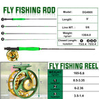 Sougayilang Standard Fly Fishing Combo Starter Kit, 5/6 Weight 9' Fly Rod With Superpolymer Handle, Accessories, Cnc Fly Reel, C