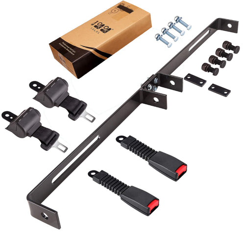 10L0L Golf Cart Belts Bracket Kit, 42 In Retractable Seat Belts For Yamaha, Ezgo Txt & Rxv, Club Car Ds, Club Car Perfect