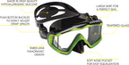 Cressi Pano 3, Black/Lime