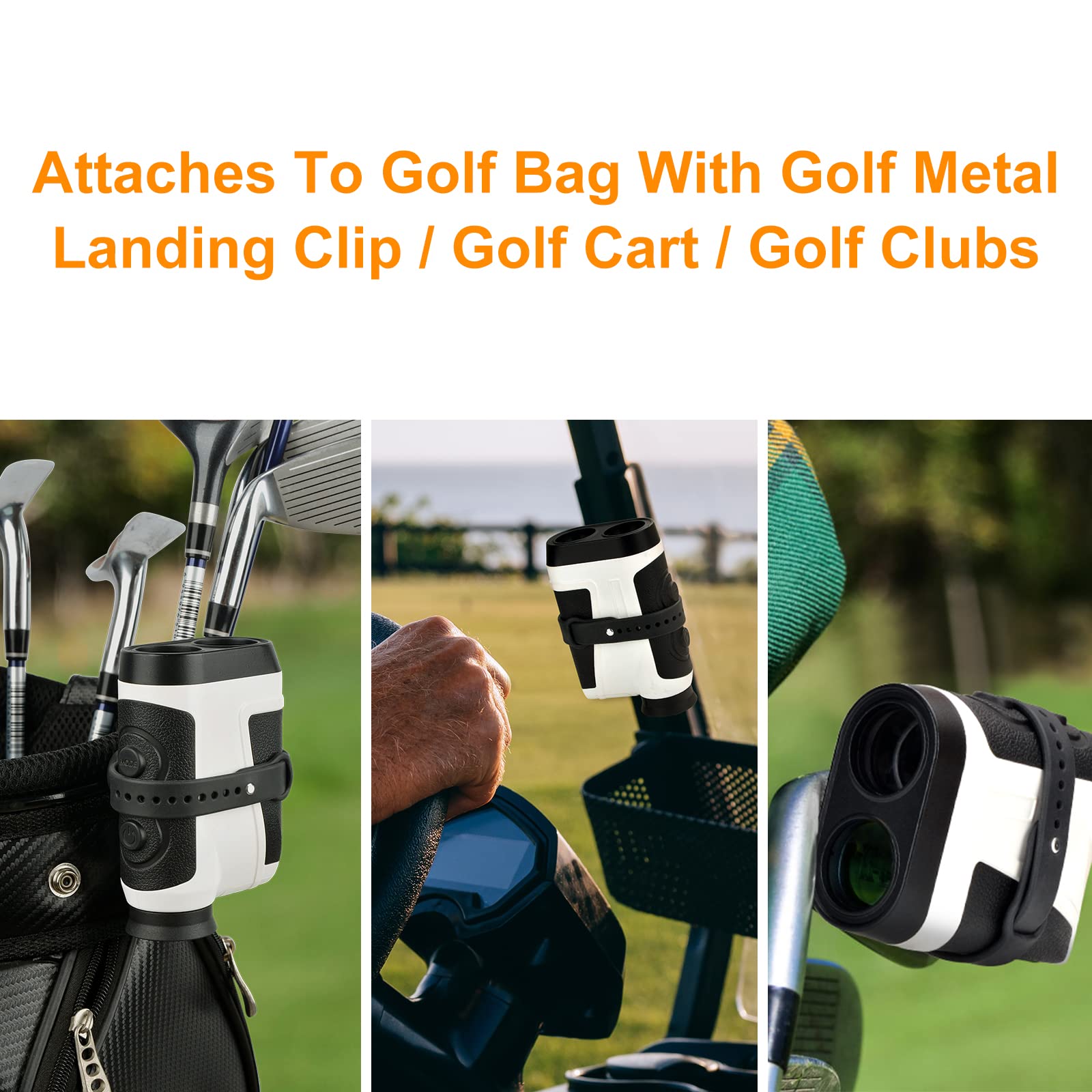 Generturbo Magnetic Golf Range Finder Holder Strap, Range Finder Magnet Wrap Mounts For Golf Cart, Slim Rangefinder Mount Straps