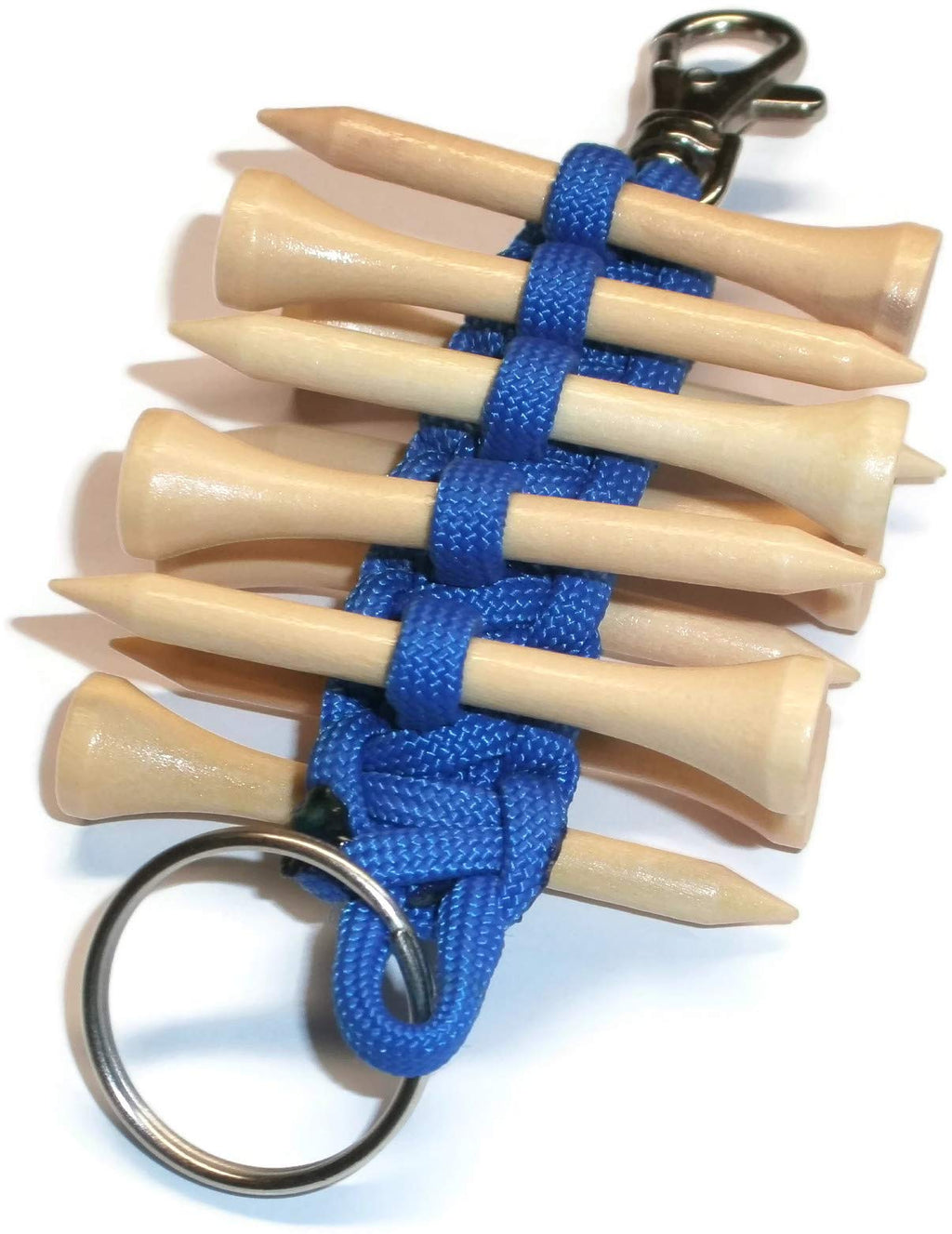 Redvex Paracord Golf Tee Holder - Blue - Holds 10 Golf Tees