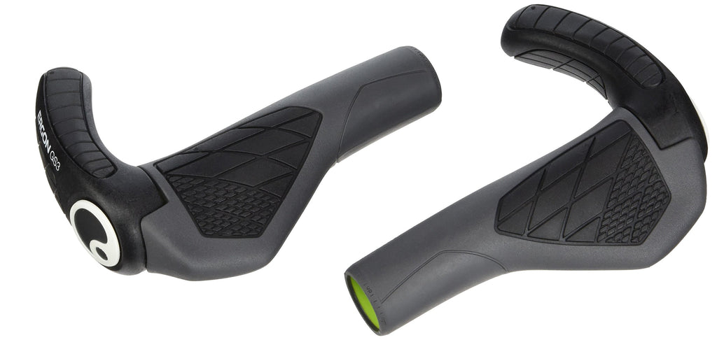 Ergon Gs3-S Grips: Small, Black/Gray