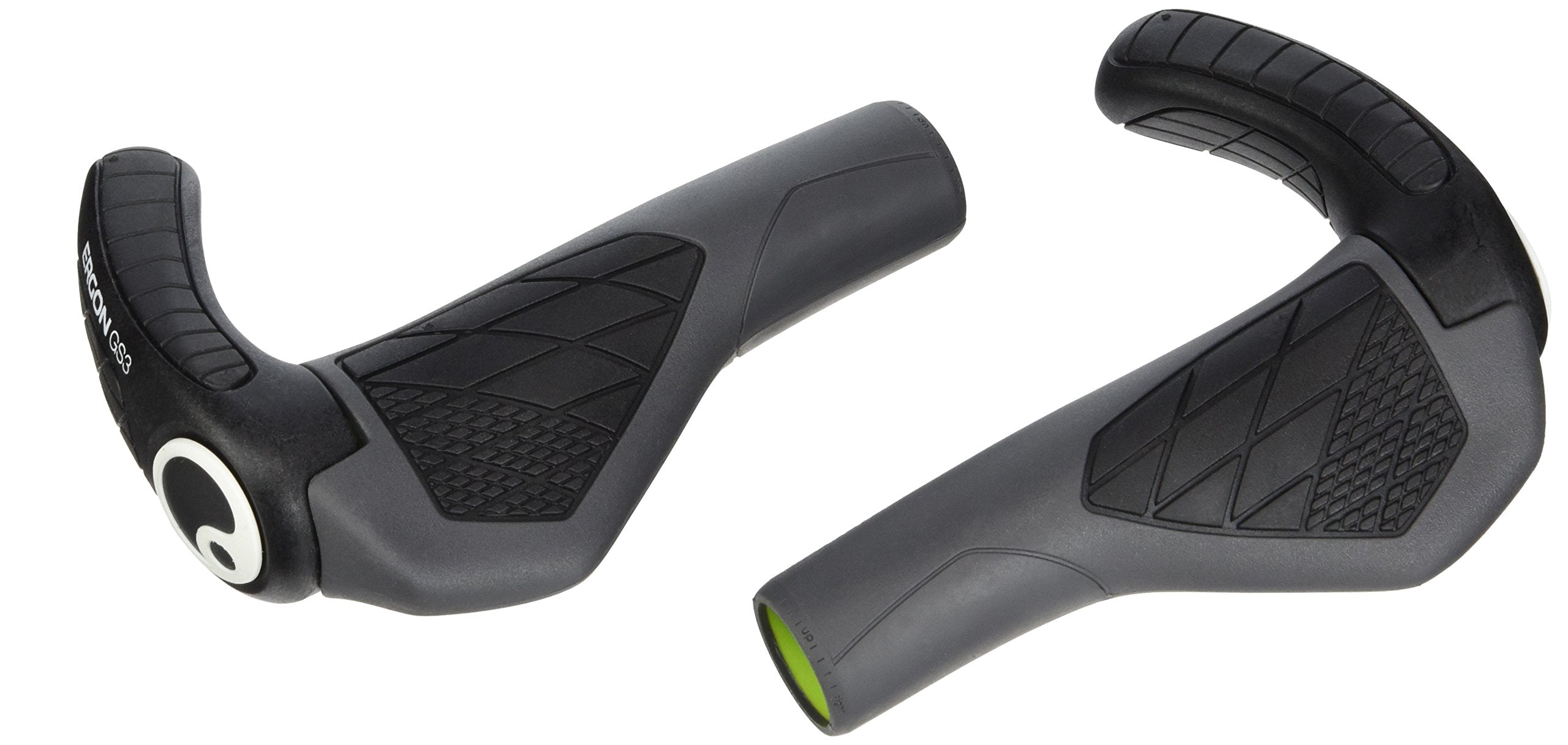 Ergon Gs3-S Grips: Small, Black/Gray