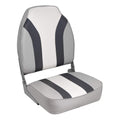 Wise 8Wd1062Ls-975 Classic Stripe High Back Boat Seat, Grey-Charcoal-Navy